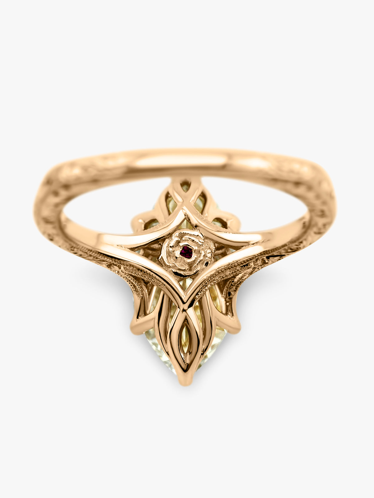MINHÈ ring 2034-1 · Hand Engraving · Hidden Motif