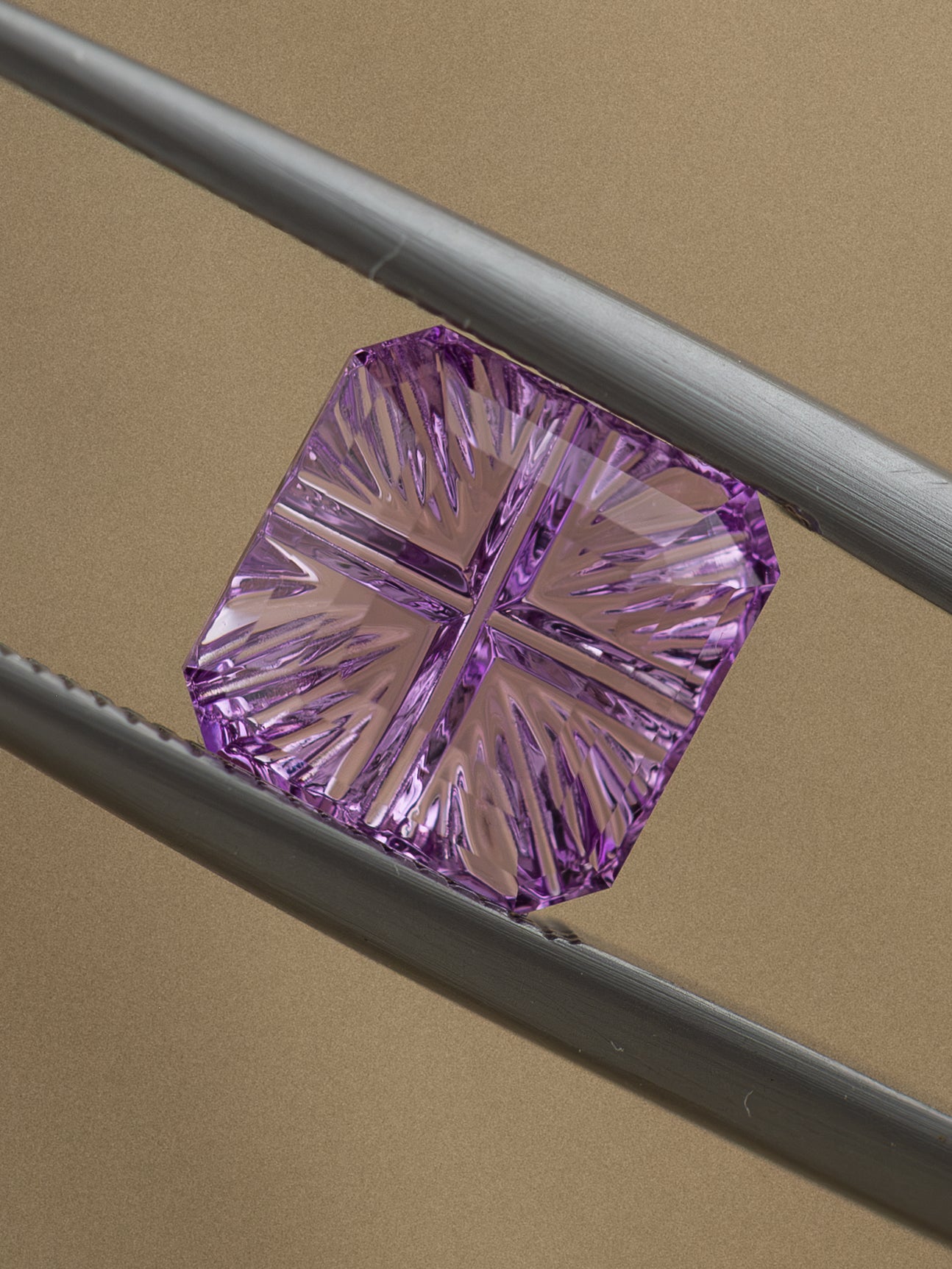 3.6ct Fantasy Cut Purple Lab Sapphire