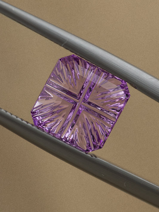 3.6ct Fantasy Cut Purple Lab Sapphire