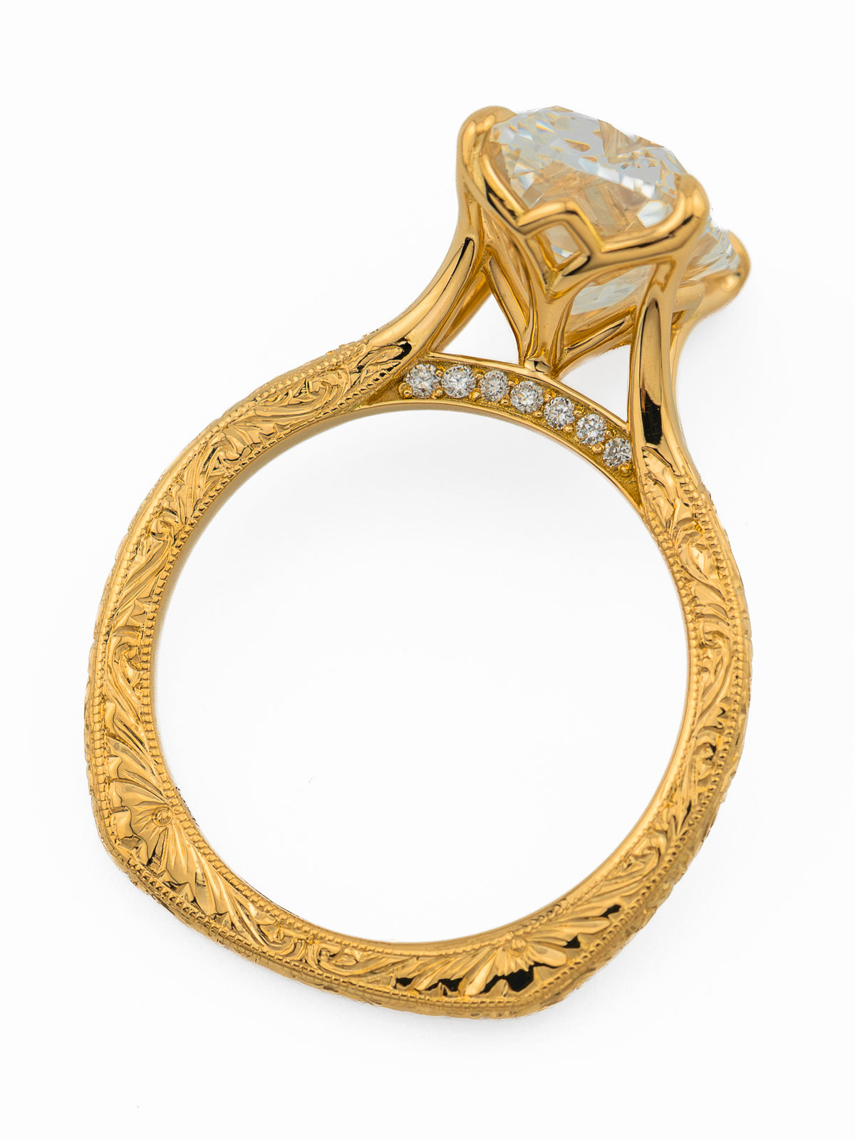 minhè ring 1748-1 · Hand Engraving · CAD Engraving · Bridge Mural