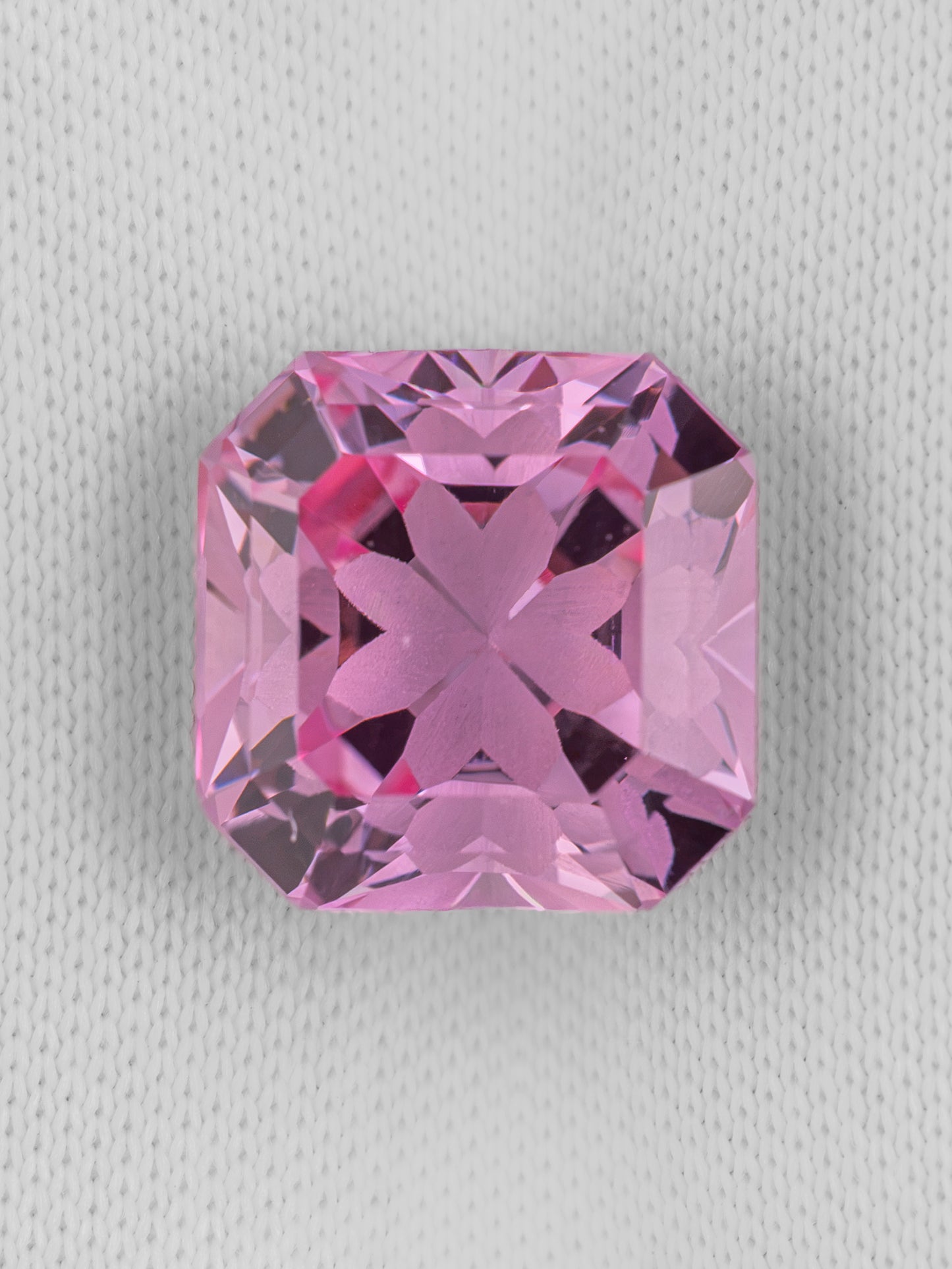 3.78ct Sakura Asscher Sapphire - Rose