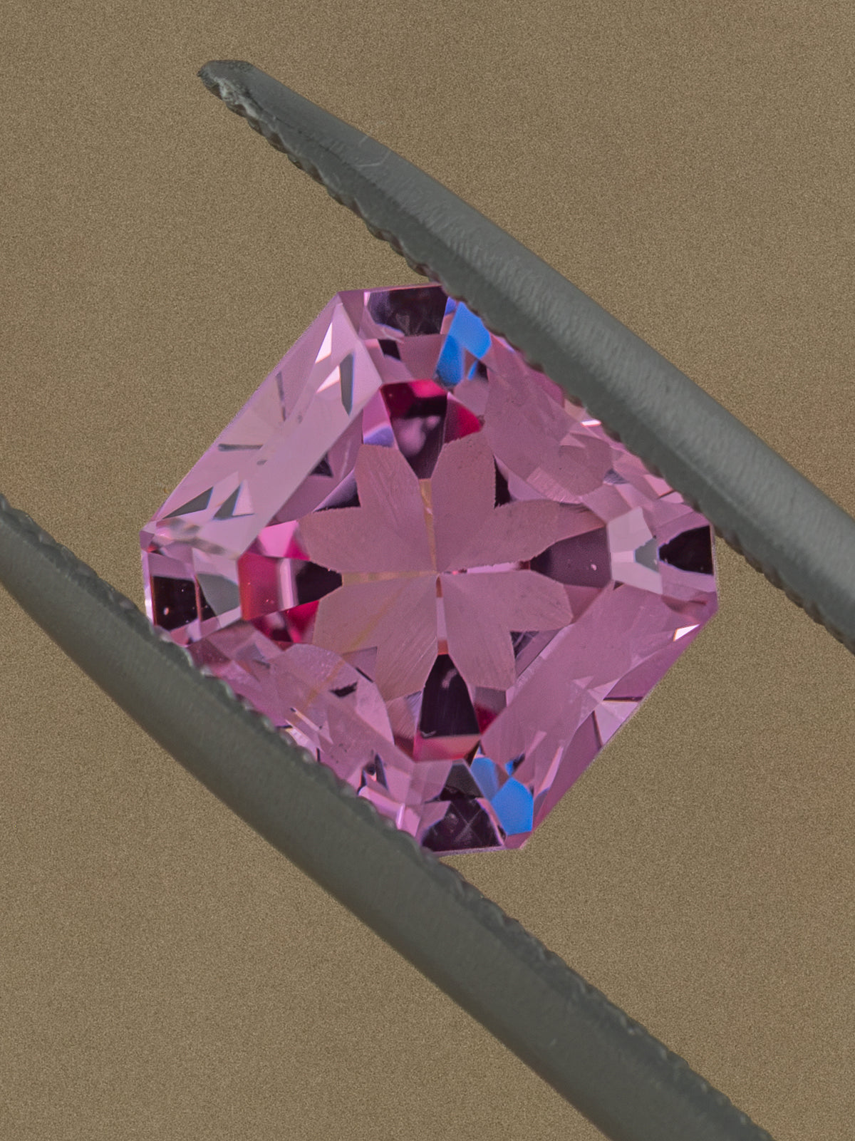 3.78ct Sakura Asscher Sapphire - Rose