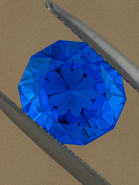 Blossom Cut Spinel - Azure Blue