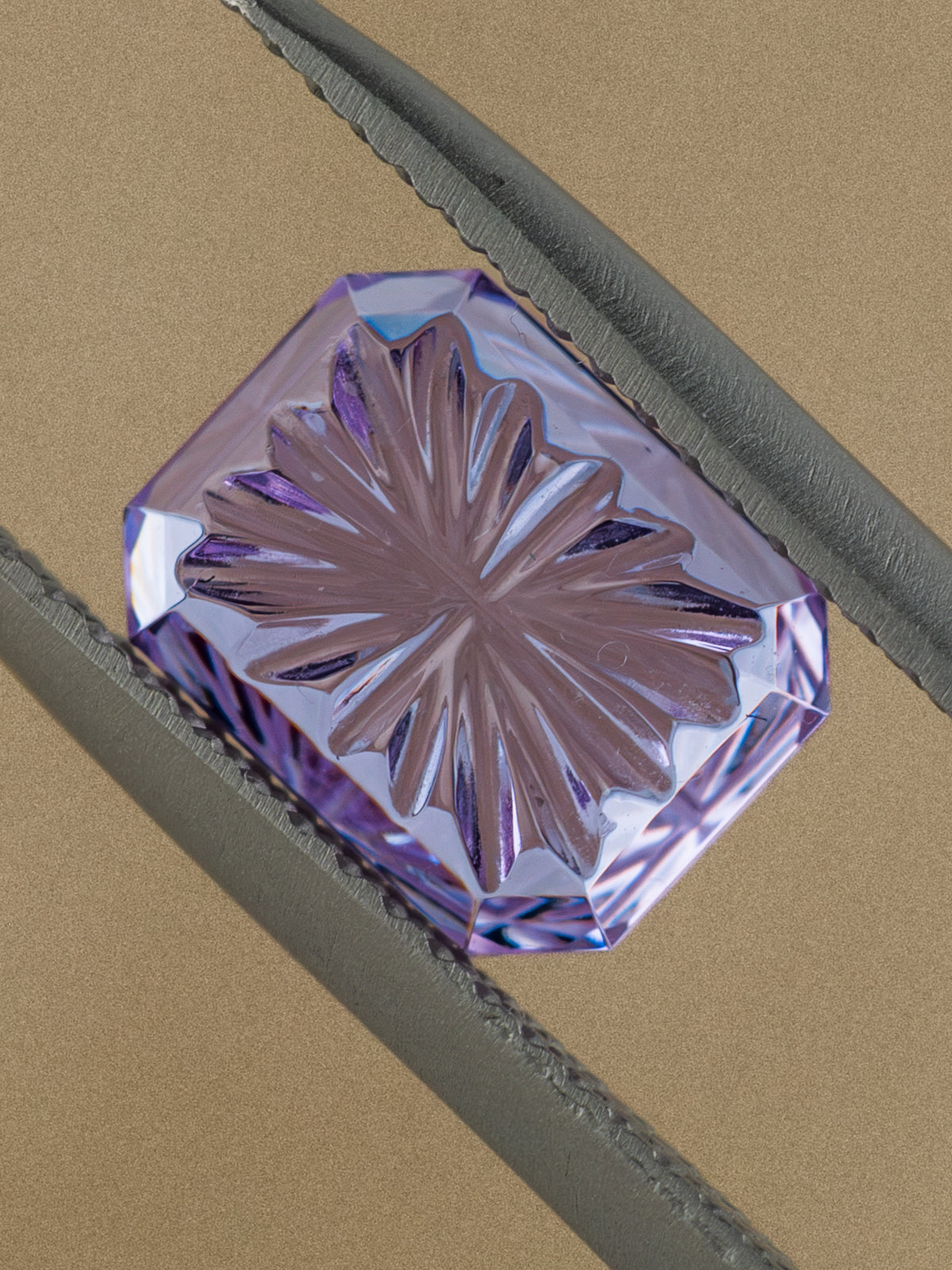 4.10ct Fantasy Cut Lavender Lab Sapphire