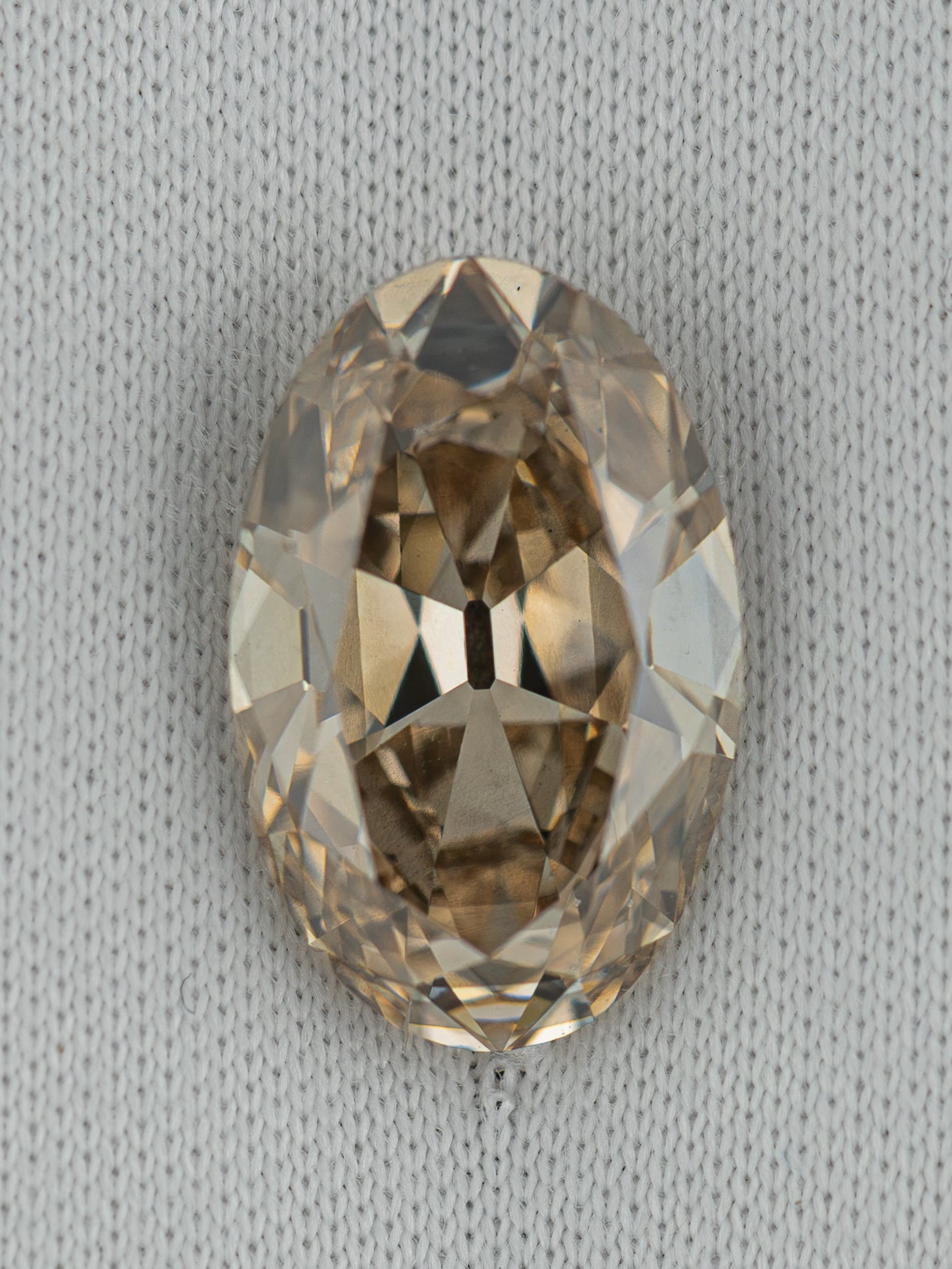 3.57ct Champagne Oval Lab-Grown Diamond