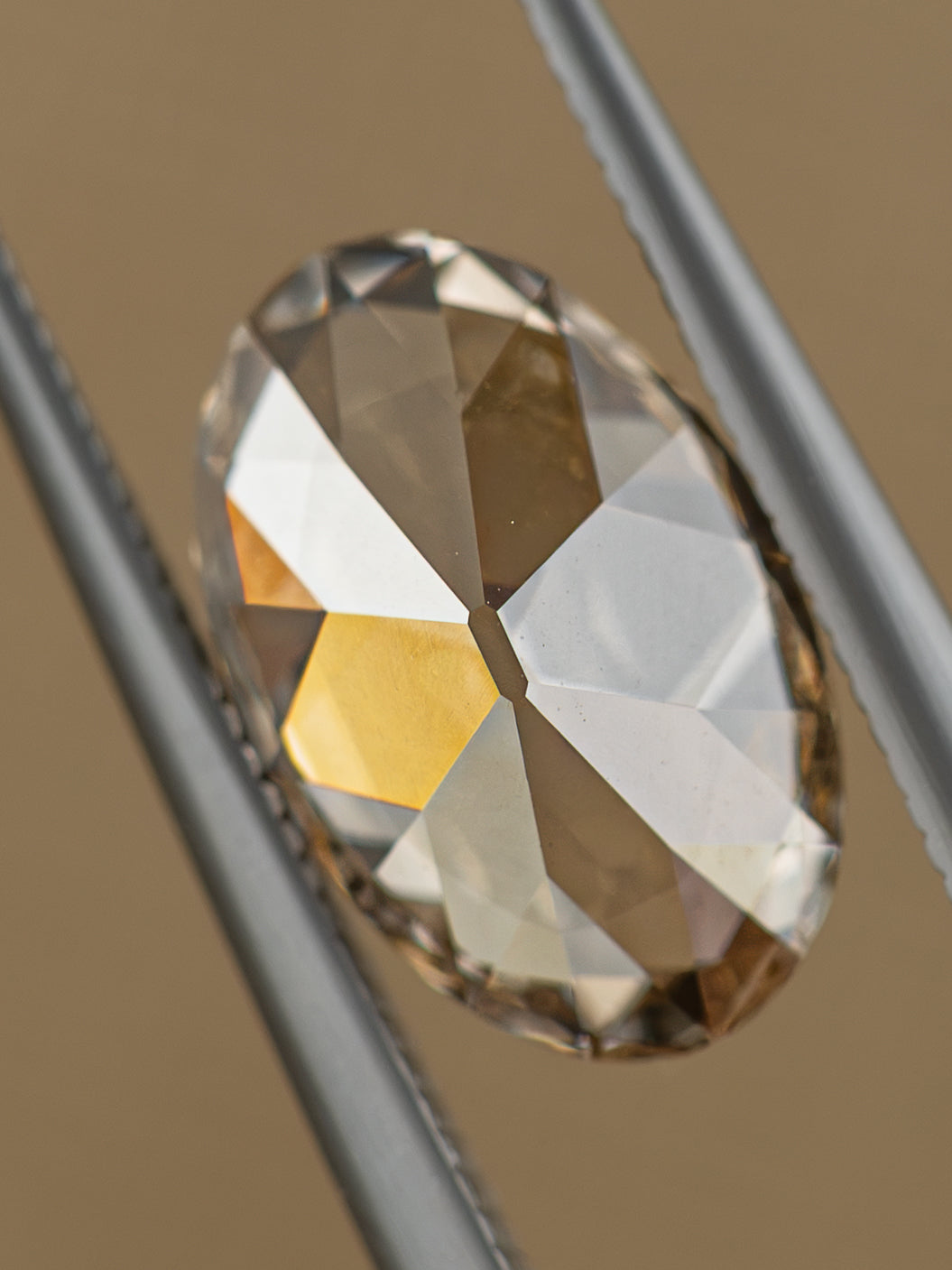 3.57ct Champagne Oval Lab-Grown Diamond