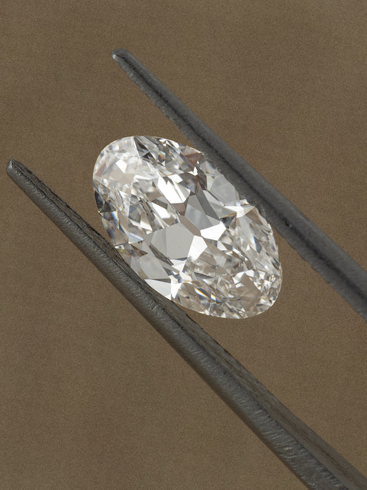 2.00ct Moval D VVS2 Lab-Grown Diamond