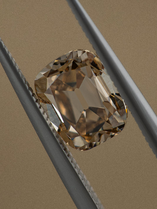 2.35ct Champagne Cushion Lab-Grown Diamond