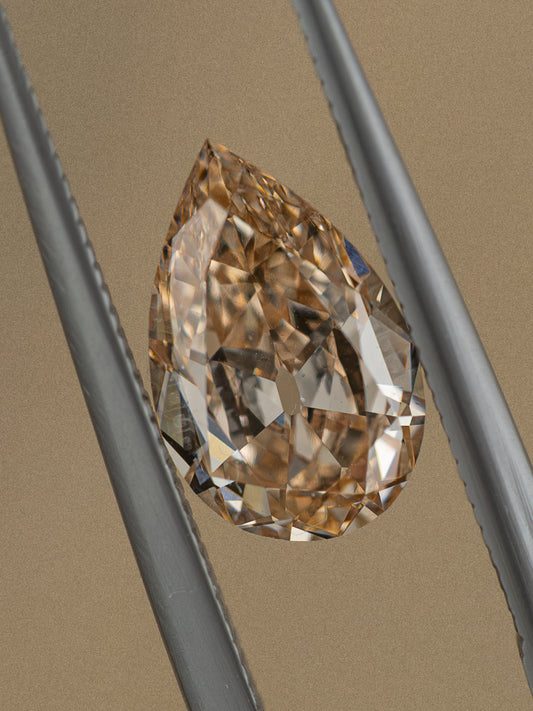 1.96ct Champagne Pear Lab-Grown Diamond