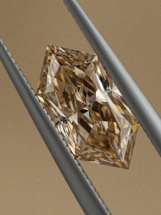 3.13ct Champagne Dutch Marquise Lab-Grown Diamond