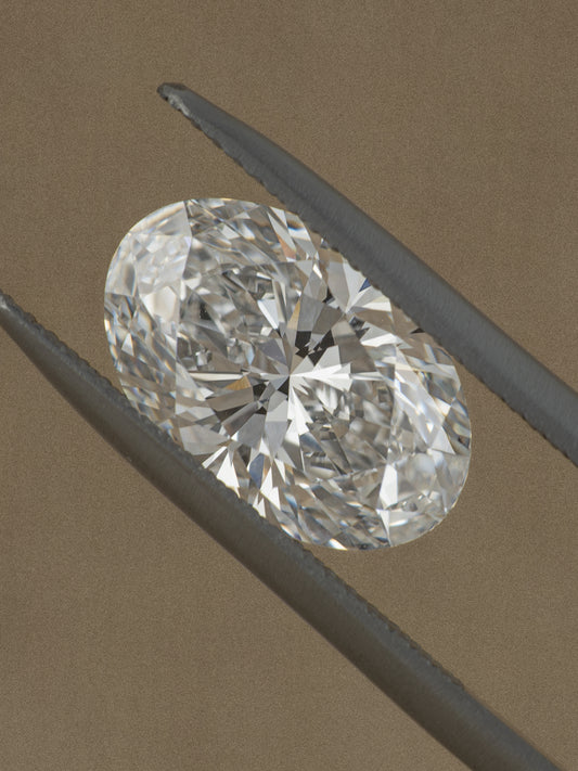 4.02ct Oval D VVS2 Lab-Grown Diamond
