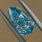 2.11ct Blue Pear Step Cut Lab-Grown Diamond