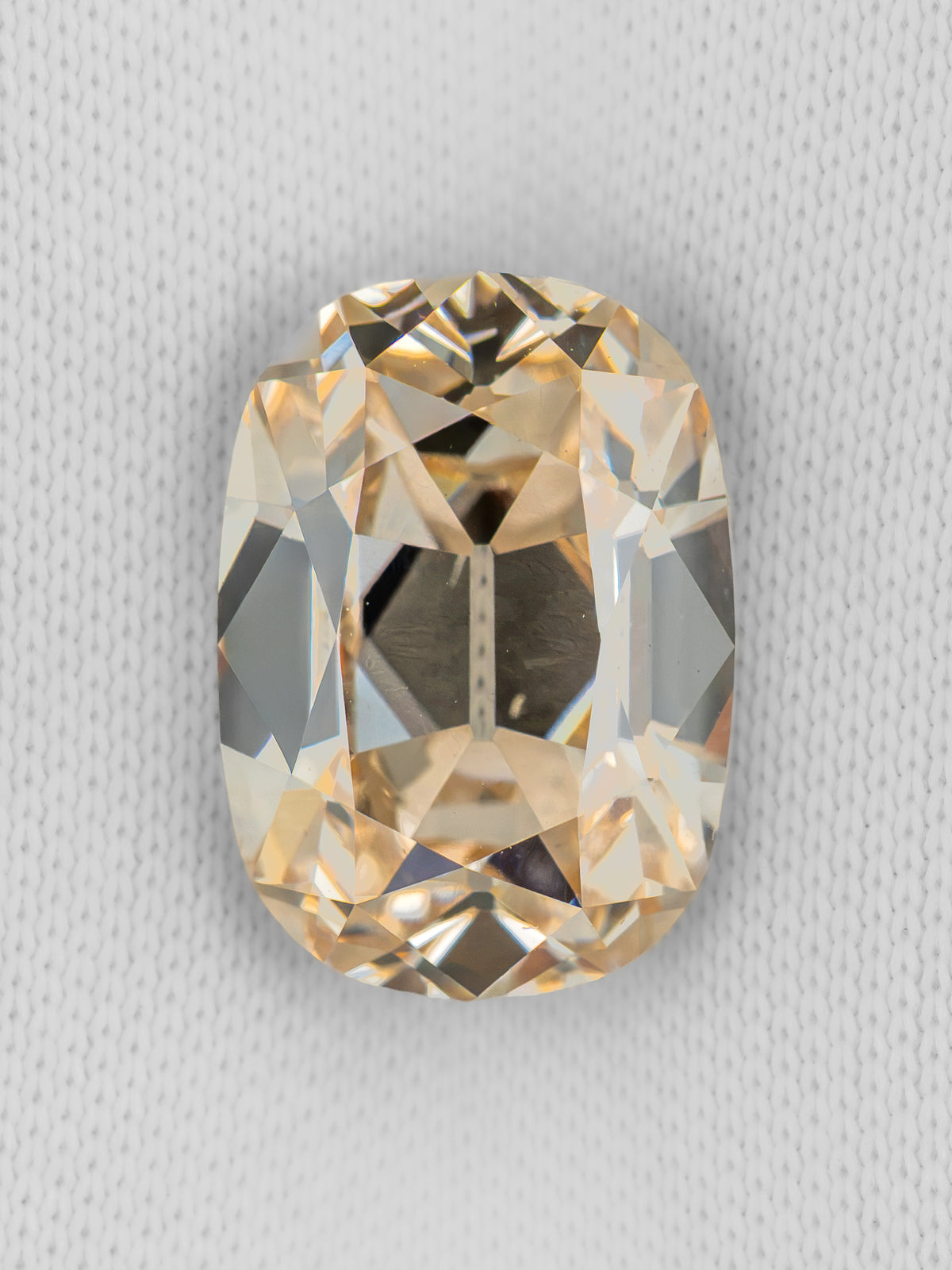 3.05ct Champagne Cushion Lab-Grown Diamond